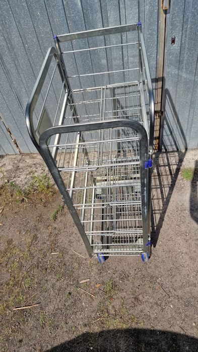 Wózek magazynowy transportowy kosz kurierski