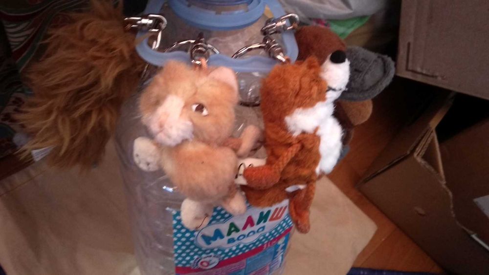 игрушка мягкая утконос утка кот лиса брелок на ранец макдональдс 2006