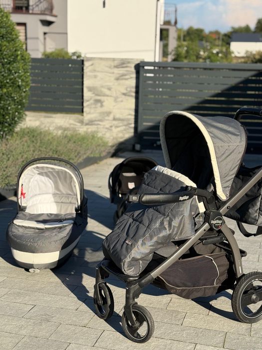 Wózek PegPerego book S (3w1) gondola/wózek/fotelik (+baza do auta)