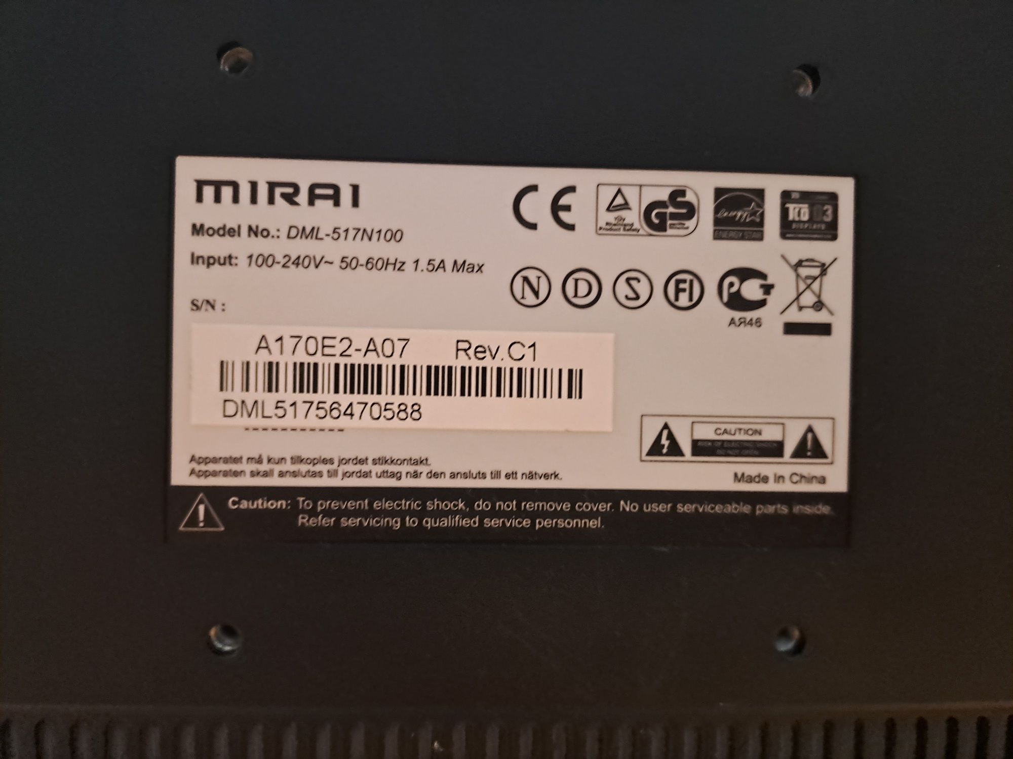 Monitor PC MIRAI