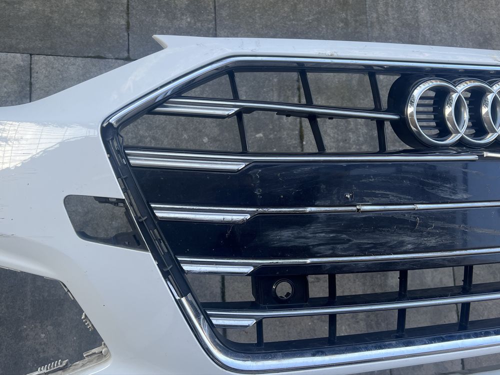 Zderzak przod przedni biały Audi a4 b9 8w S-line Lift 2019-