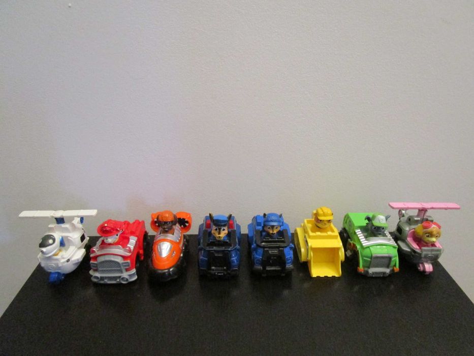 Conjunto de 8 Carrinhos (Racers) da Patrulha Pata / PAW Patrol