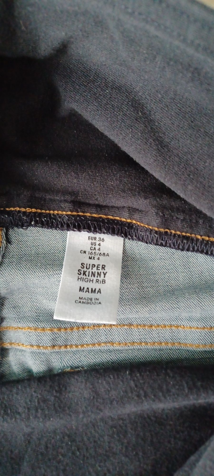 Spodnie jeans ciążowe H&M roz. 36
