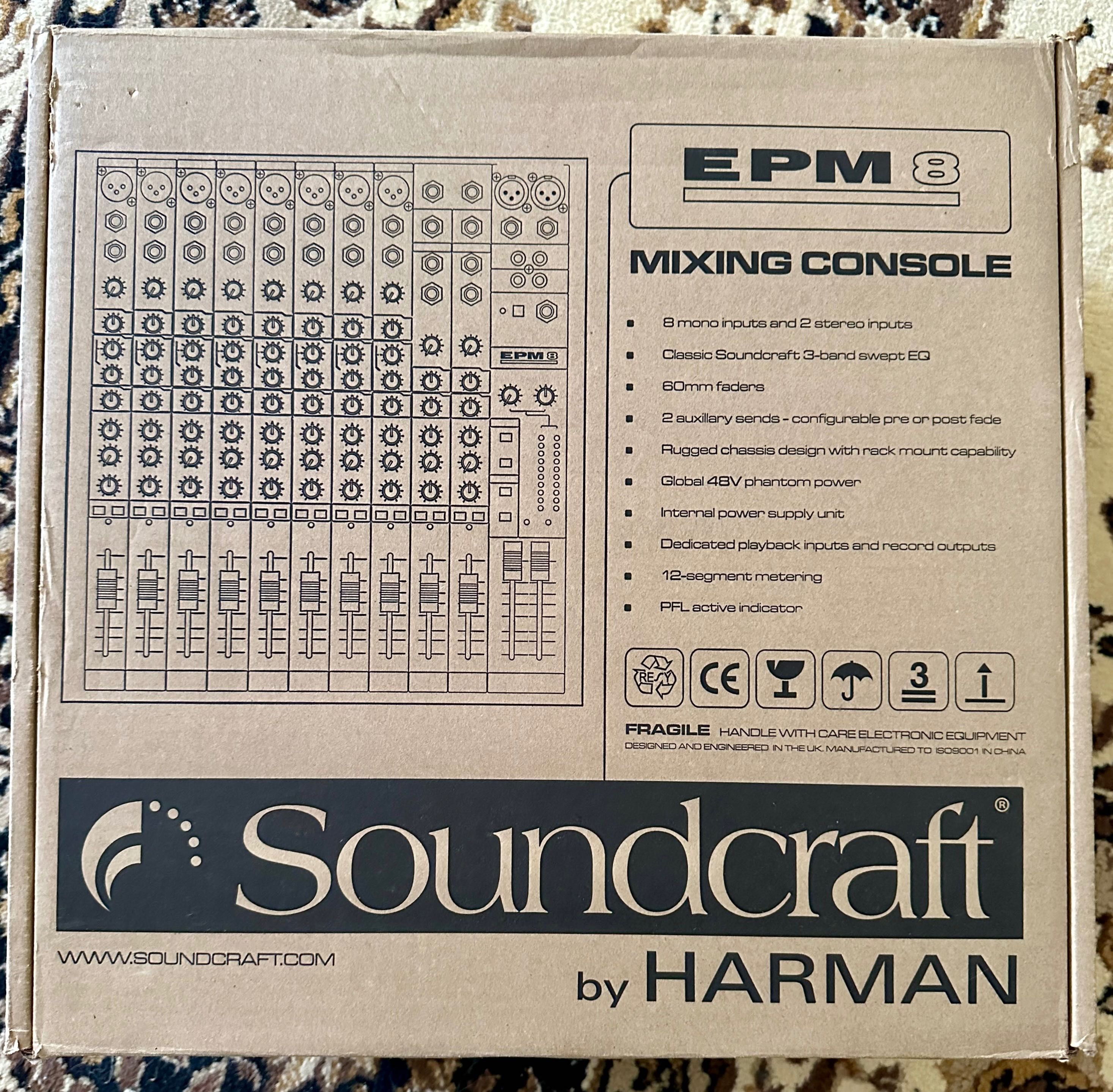 Mesa mistura Soundcraft EPM8