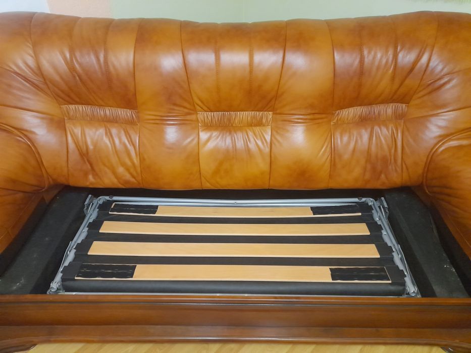 Диван шкіряний+крісло