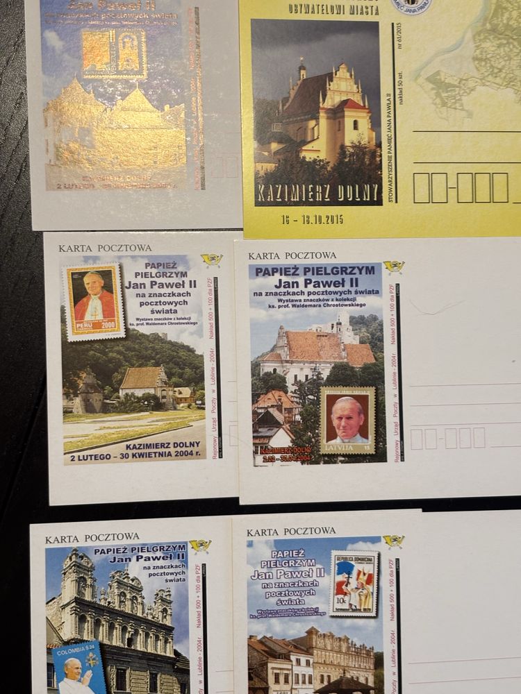 pocztówka Jan Paweł II Kazimierz Dolny