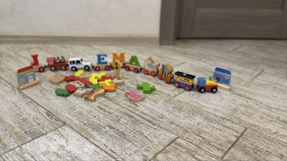 Деревʼяна залізниця вагони та аксесуари Деревʼяний потяг