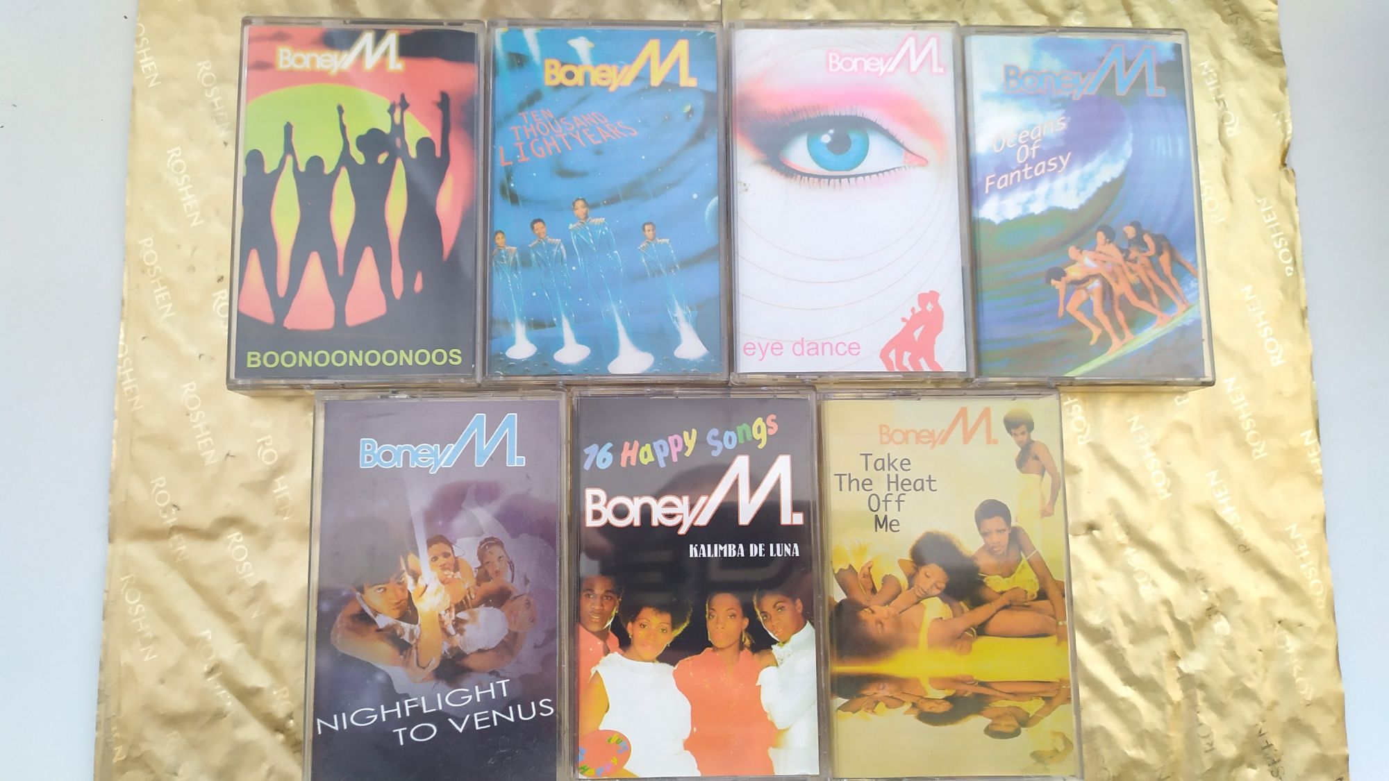 Аудио кассеты группы  Boney M. ABBA