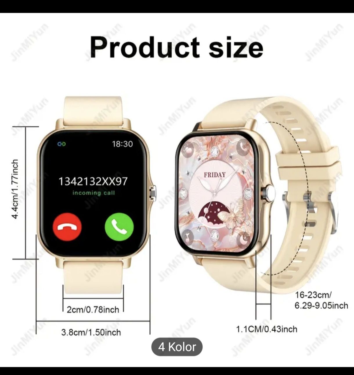Smartwatch zloty