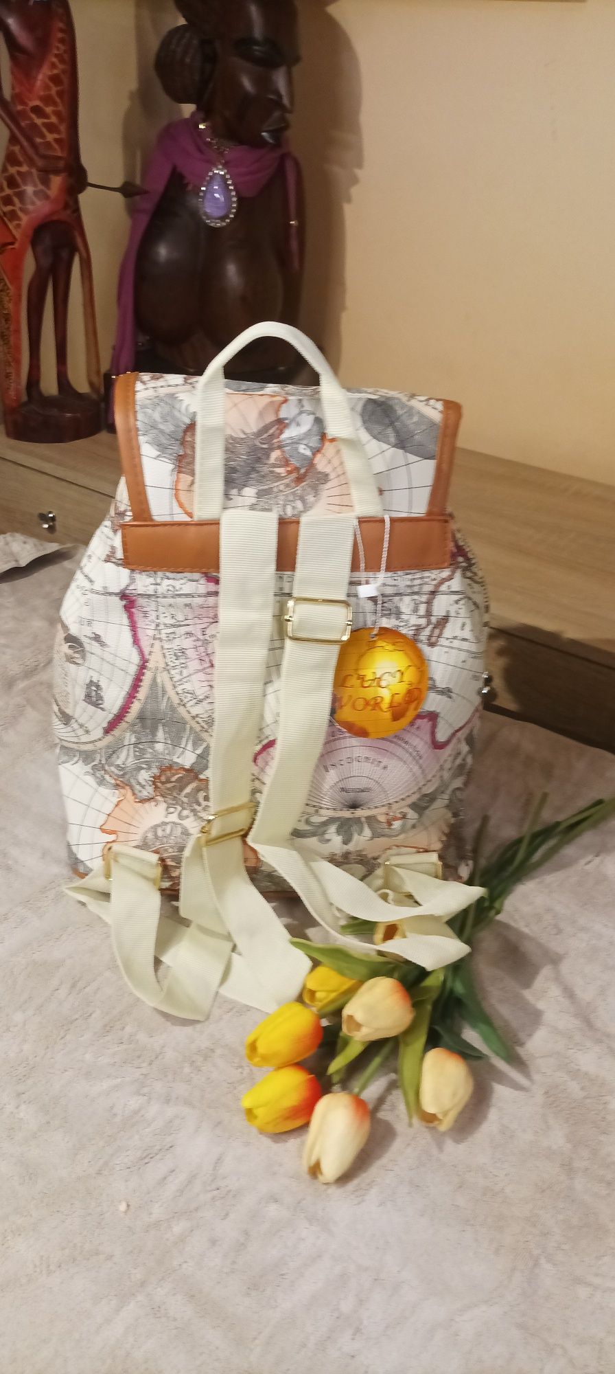 Plecak mapy świata