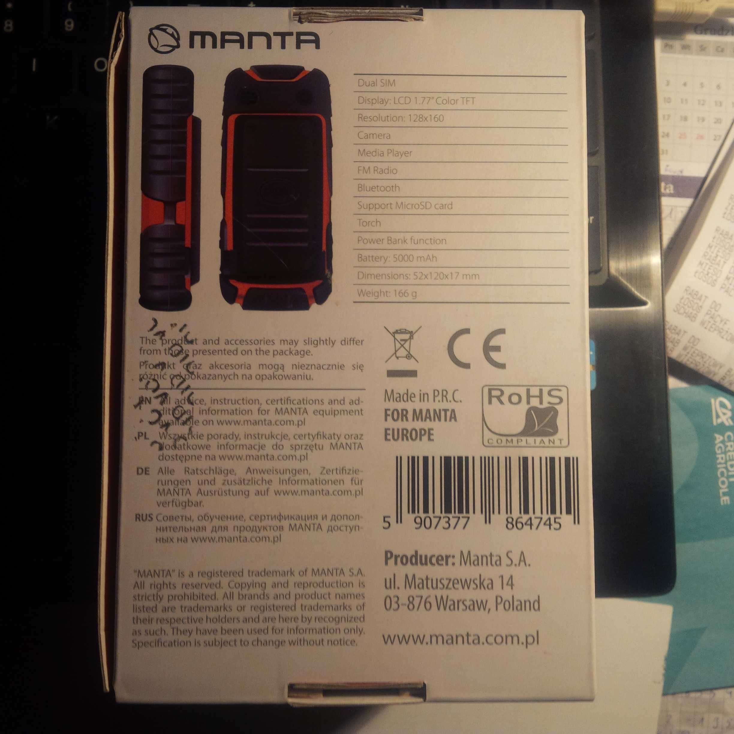 Manta - tel 1703