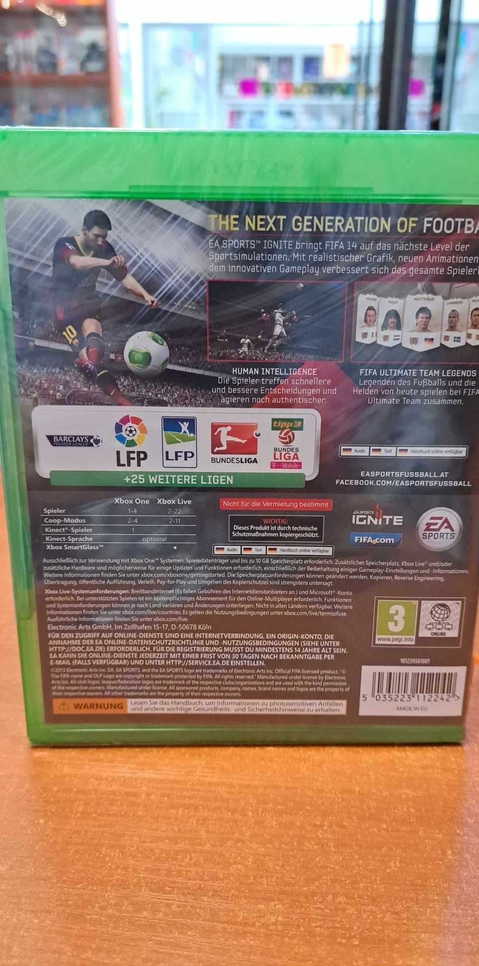 FIFA 14 XBOX ONE Series X Nowa Folia UNIKAT 1 Fifa na tą generacje