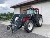 Valtra N101 z Niemiec pneumatyka Ładowacz Quick Klima