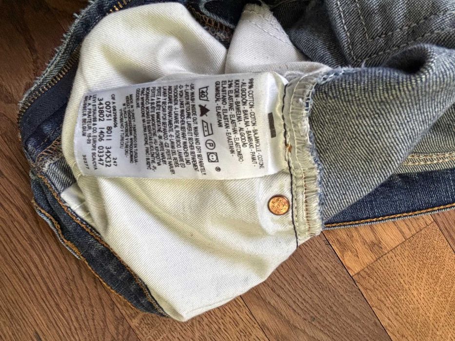 Levi's 751 spodnie męskie jeansy niebieskie W34 L32