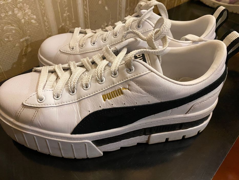Снікерси, кеди,  кросівки білі пума Puma 38,5розмір( устілка 24.5)