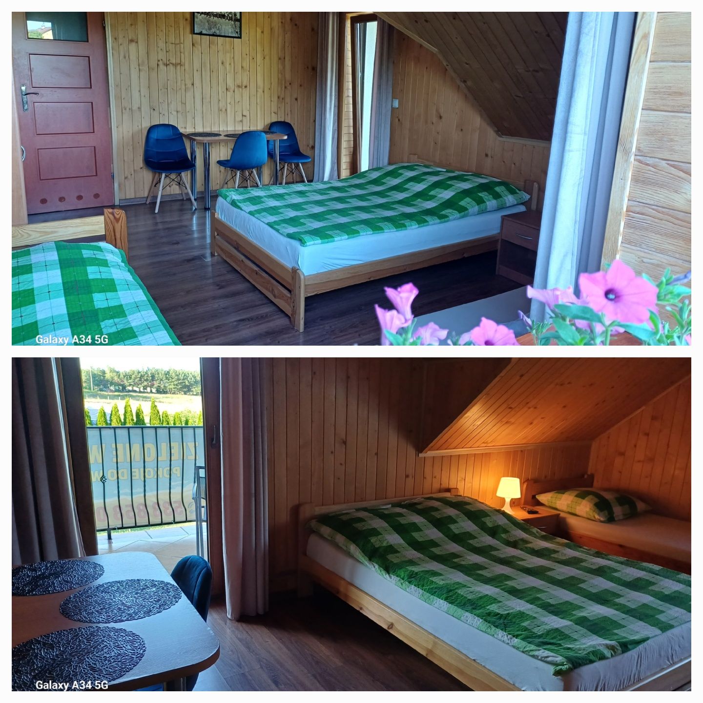 Pokoje do wynajęcia Zielone Wzgórze  nad jeziorem Białym.