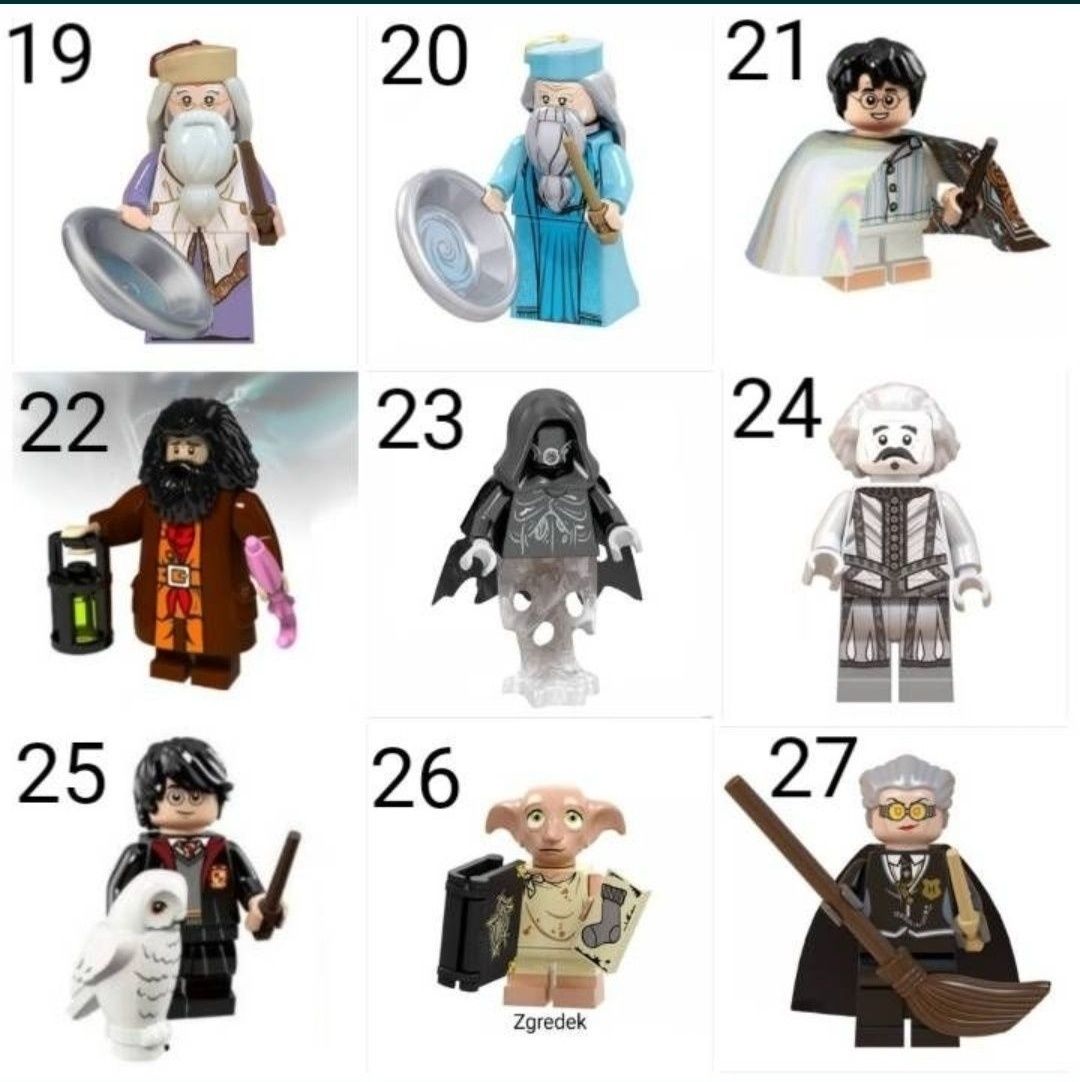 Nowe klocki Harry Potter figurka kompatybilne z Lego