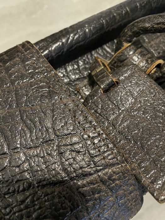 Walizka skórzana retro