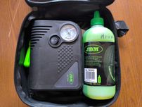Kit para encher pneus novo nunca usado.