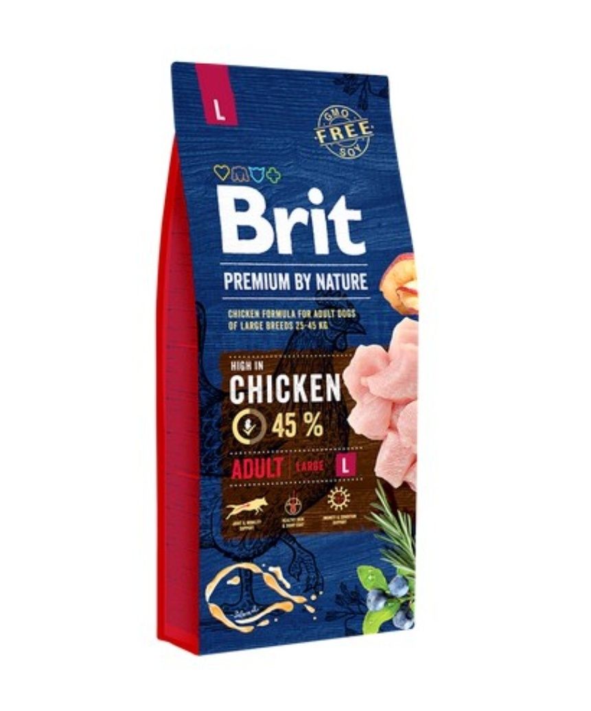 Brit Premium Dog Adult L с курицей 15кг