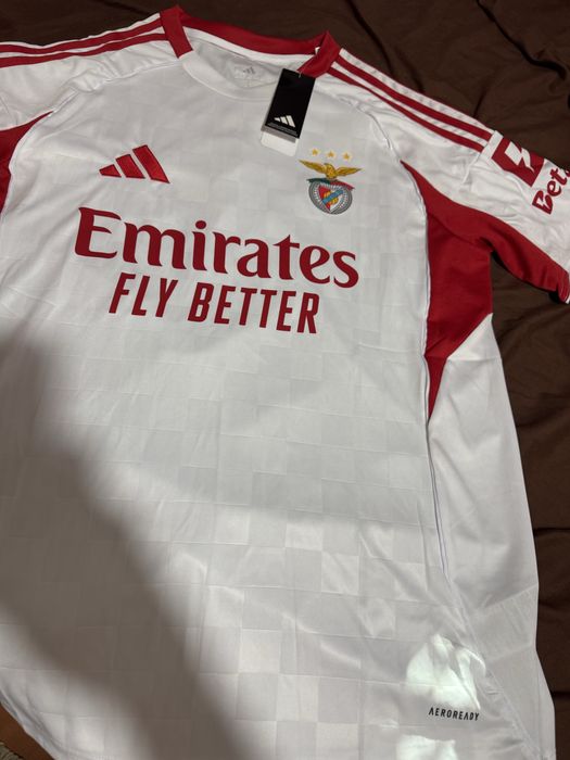 Camisola Alternativa Branca SL Benfica 25/26