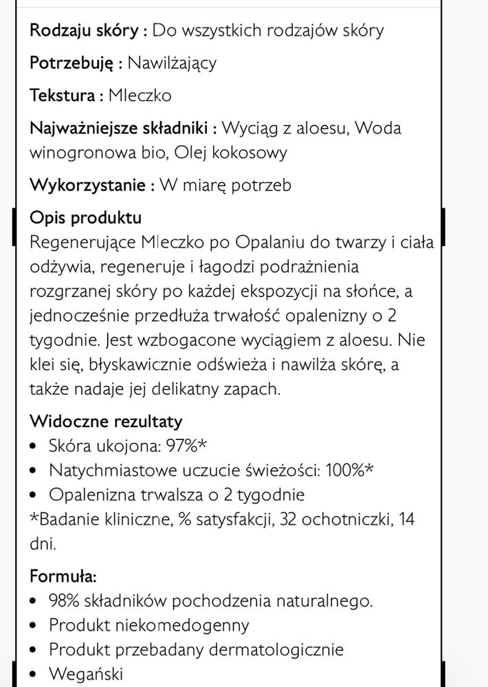 Mleczko po opalaniu Caudaline 200ml