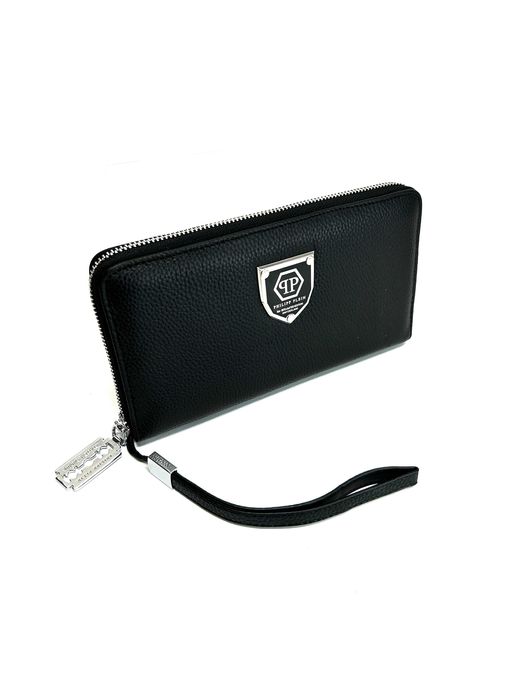 Клатч PHILIPP PLEIN кожаный Мужской клатч из Натуральной кожи