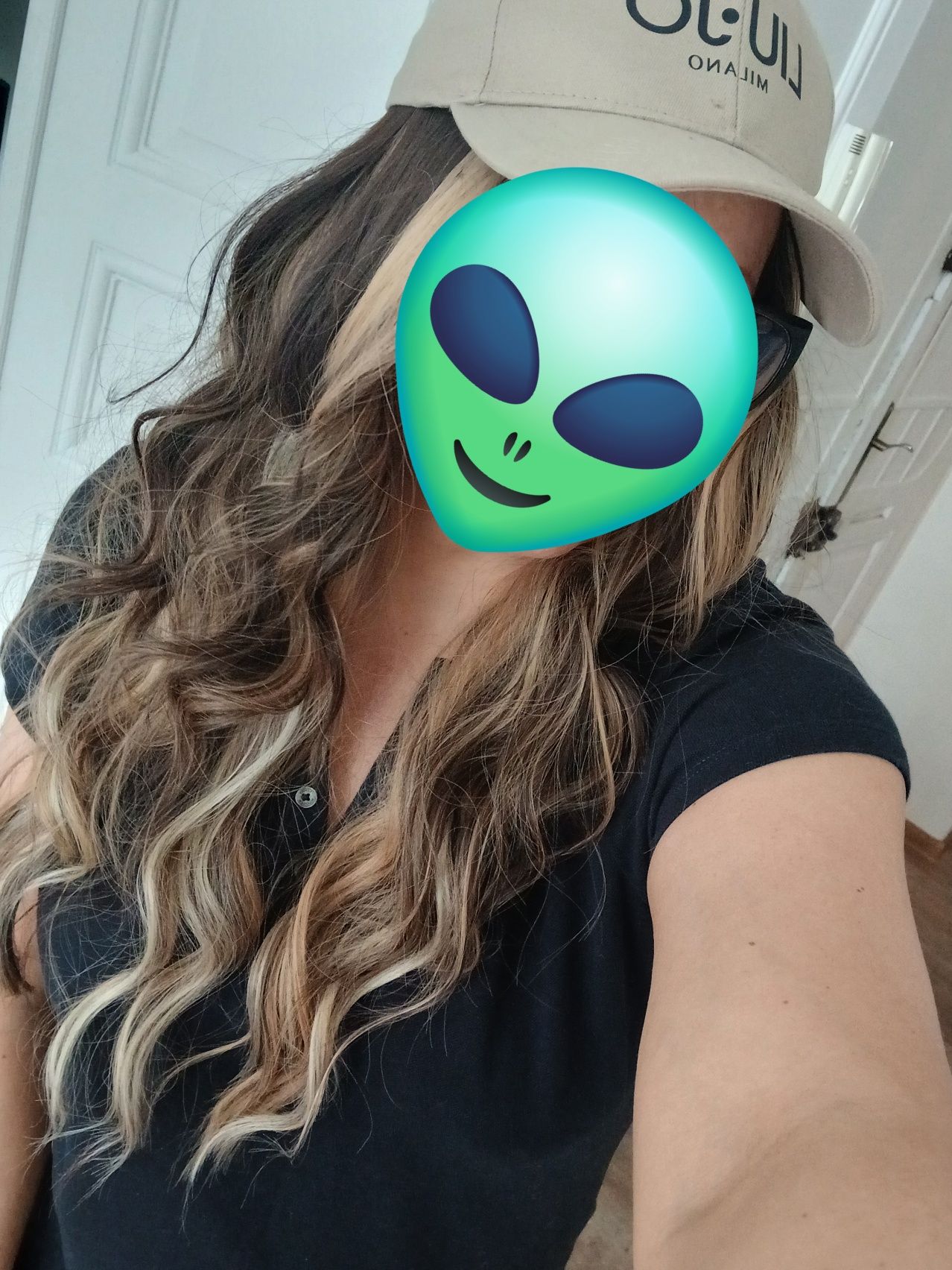 Peruka blond brąz nowa