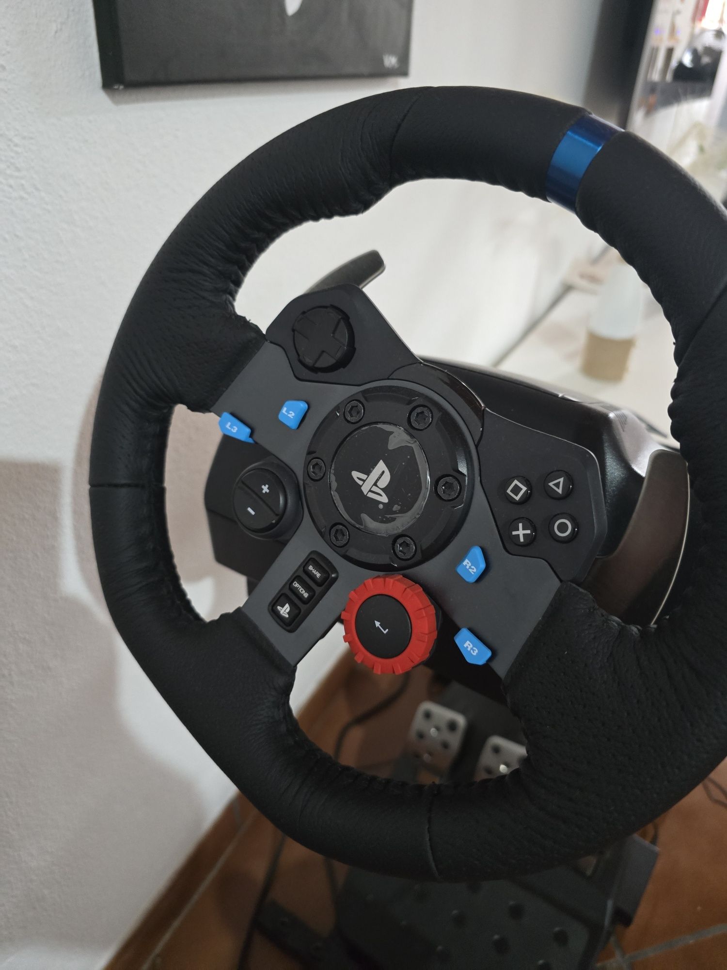 Volante g29,com suporte e shifter playstation 4,5 e pc