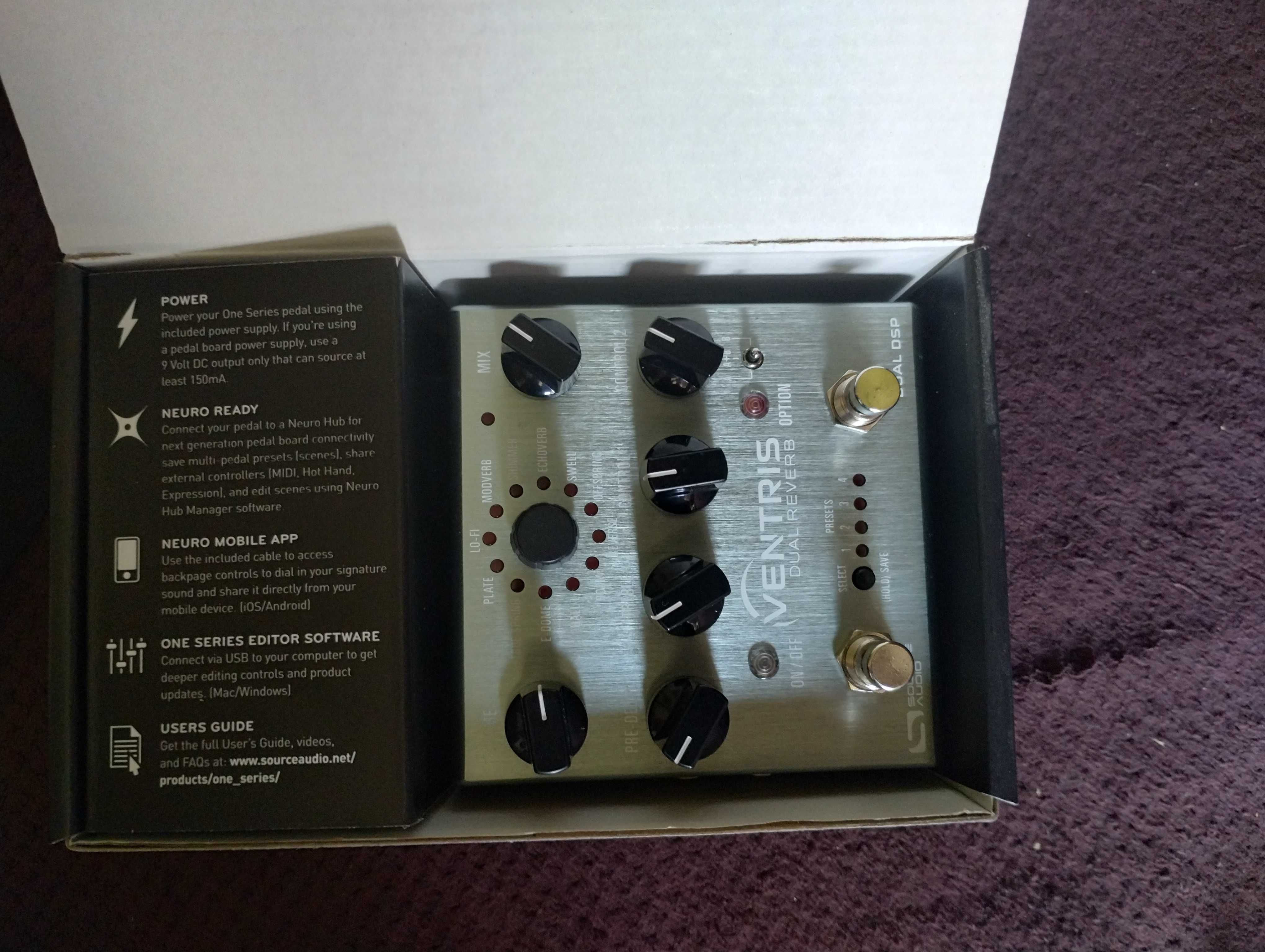 Source Audio Ventris Dual Reverb - Procesor pogłosowy JAK NOWY