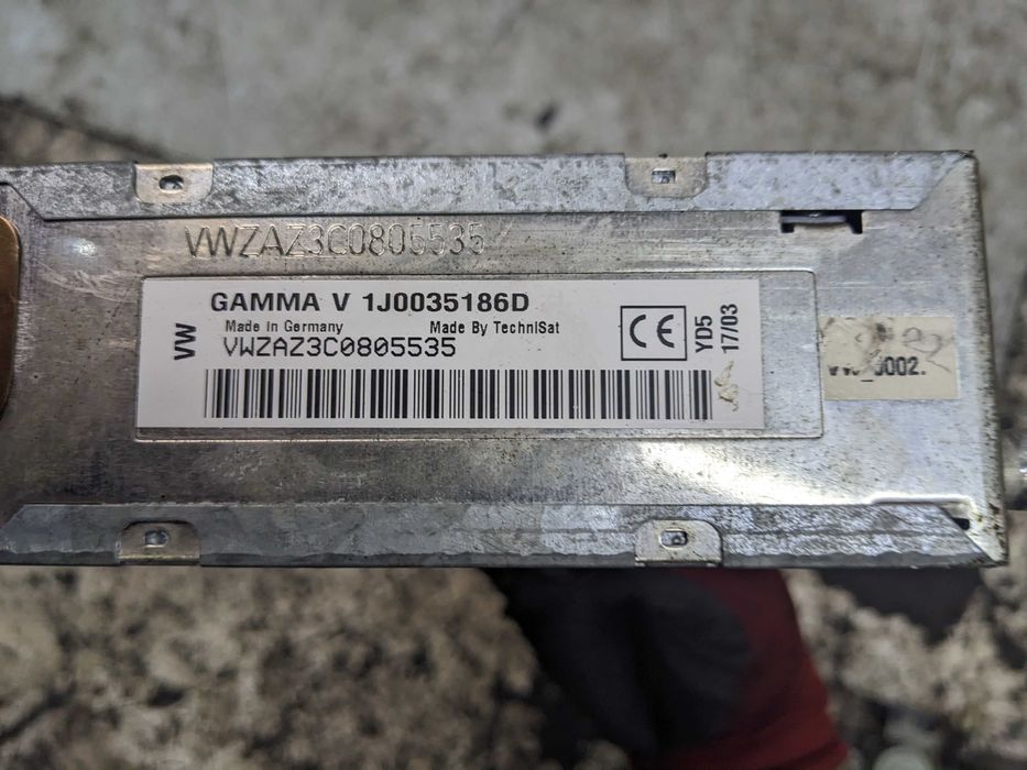 VW Volkswagen Radio Kasetowe Oryginalne Gamma V KOD