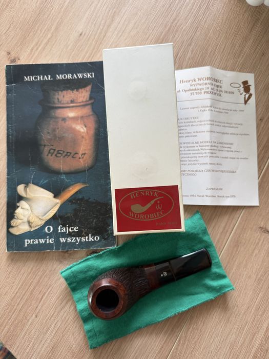 Fajka Worobiec 117 z wrzośca, klasyczny design, polskie rzemiosło