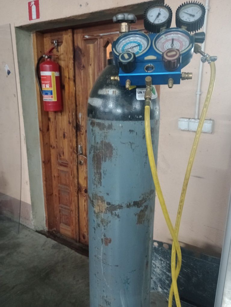 Stacja do klimatyzacji+ butla z azotem