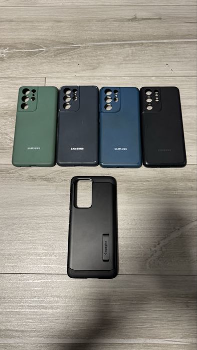 Samsung S21 Ultra 256/12Gb Czarny. Stan bardzo dobry. 5 etui i pudełko