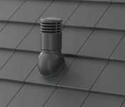 Dachówka aluminiowa pod kominek wentylacyjny | fi 150 | Braas Turmalin