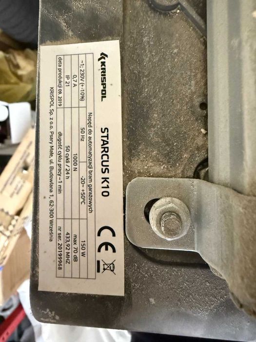 Brama garażowa segmentowa Krispol z napędem