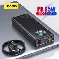 Baseus Amblight 30000mAh 65W 6A QC3.0 PD3.0 оригинал для ноутбука