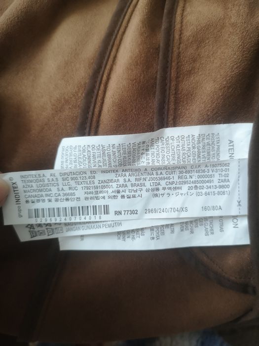 Casaco classy tipo camurça xs