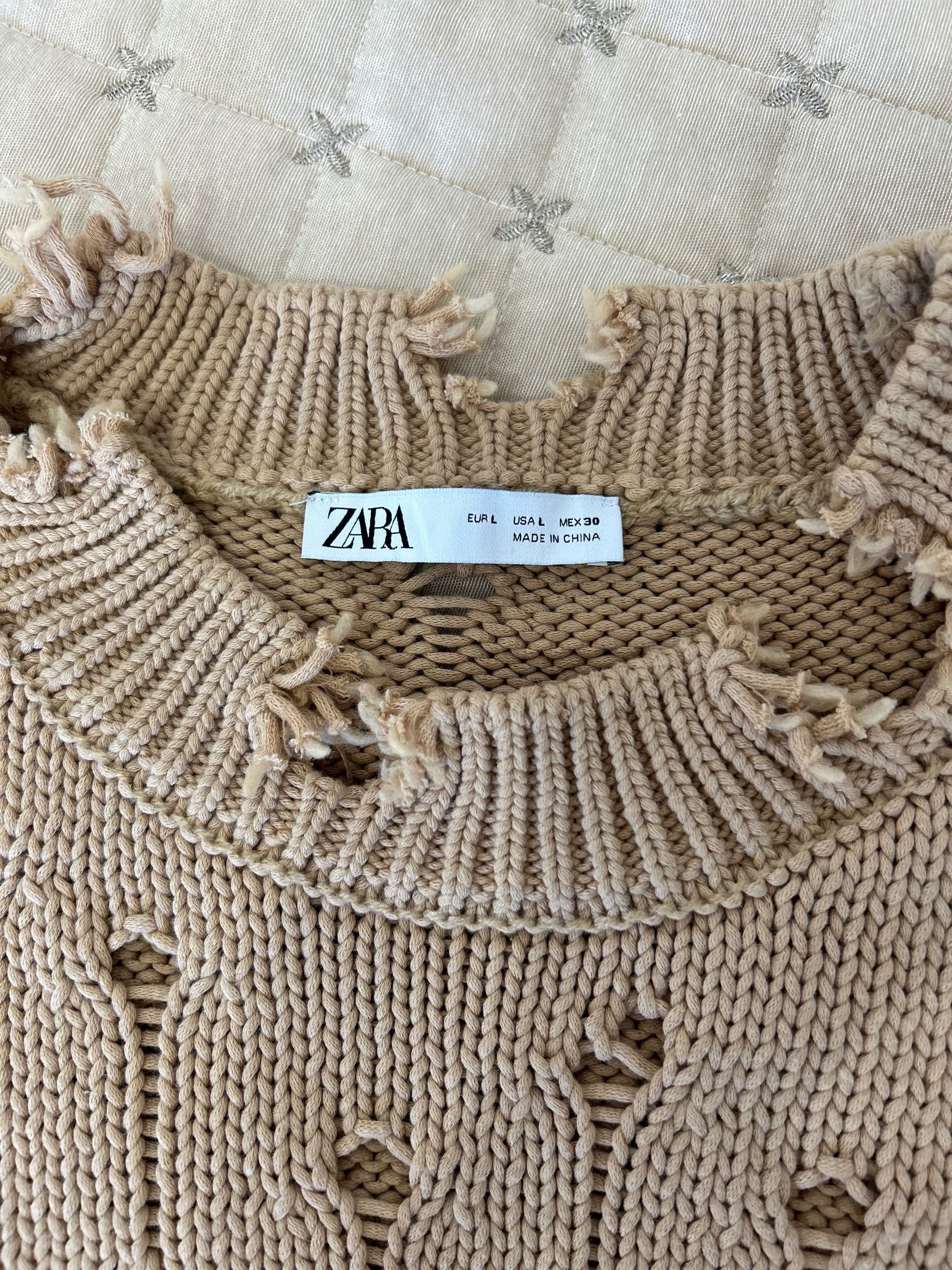 Zara светр колір кемел