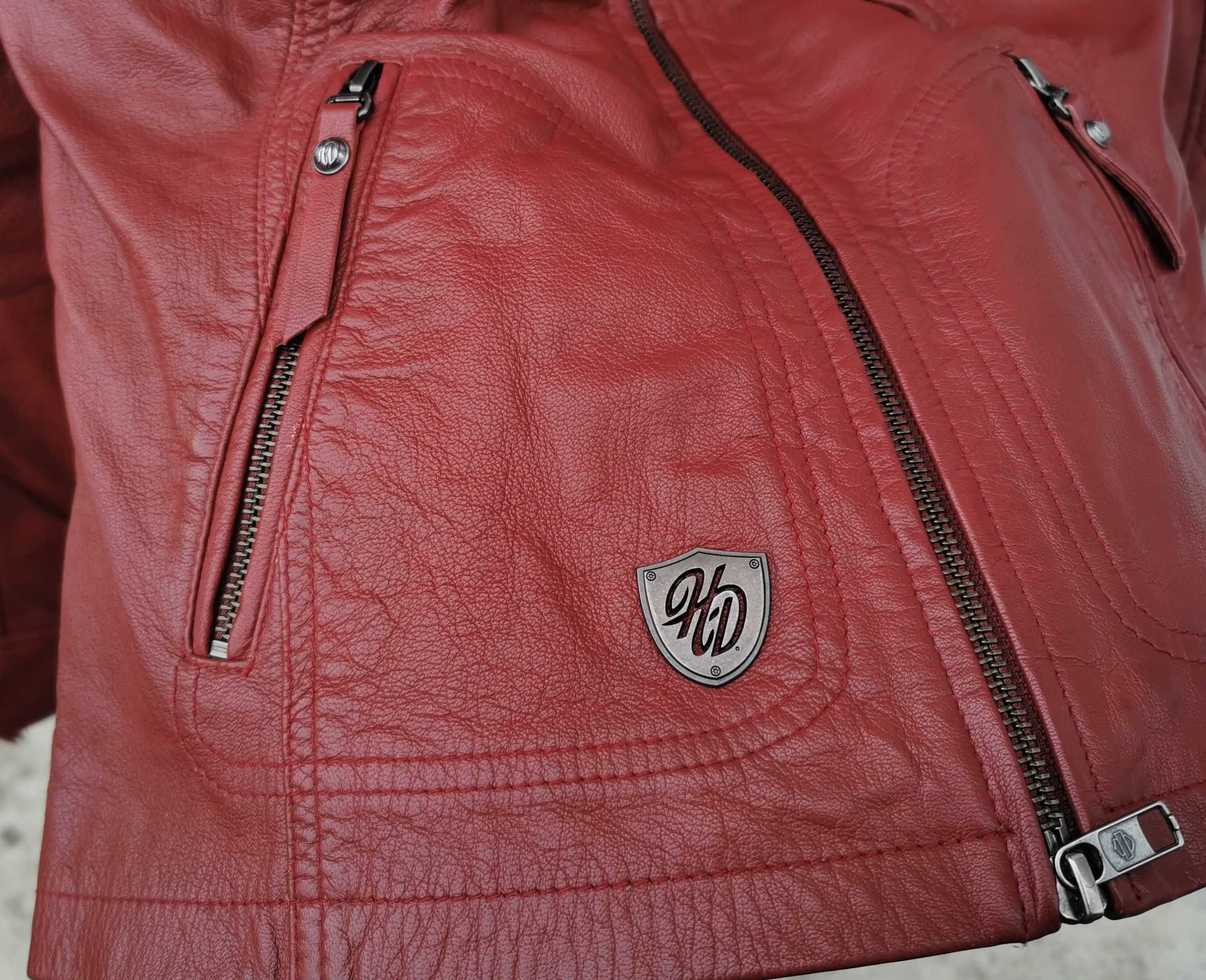 Кожаная куртка косуха Harley Davidson S