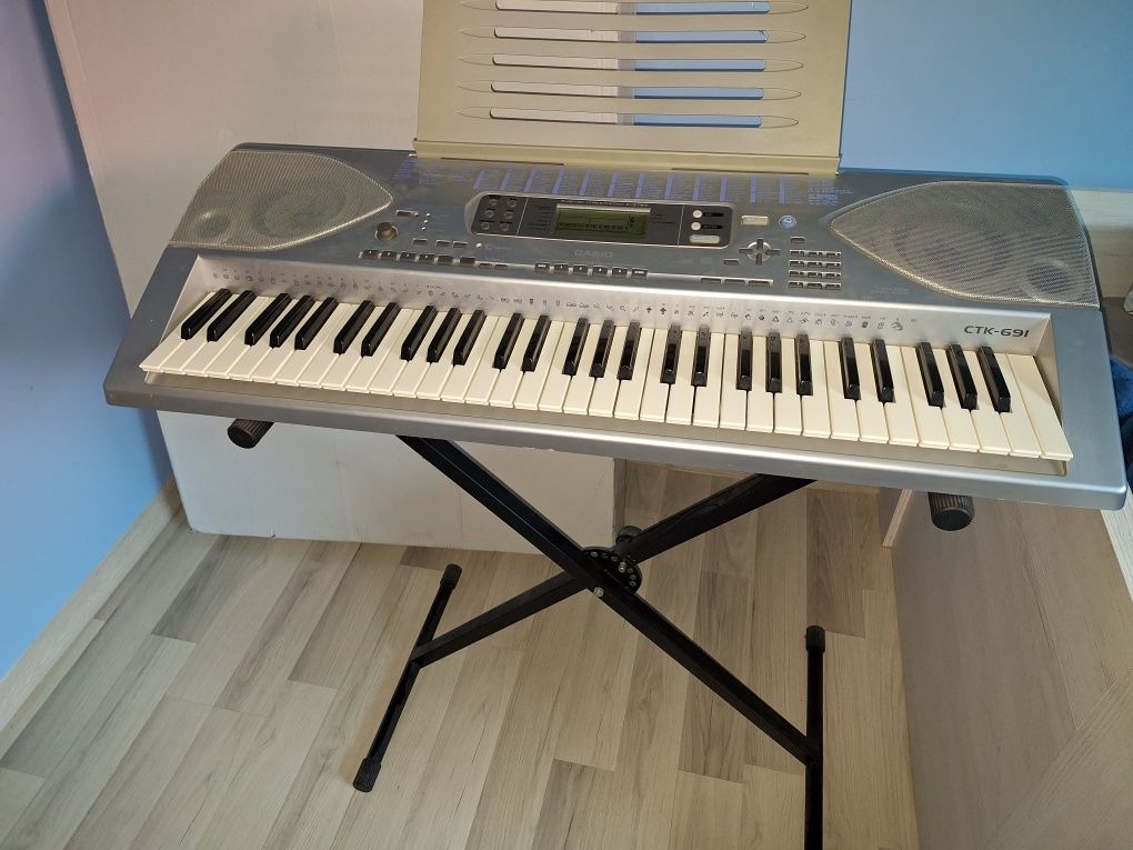 Keyboard Casio CTK-691 +stojak+pokrowiec