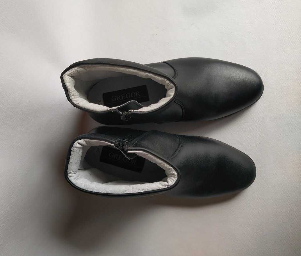 Buty botki skórzane jesień-wiosna-zima Rozmiar 25 i 25,5 (R 38-39)