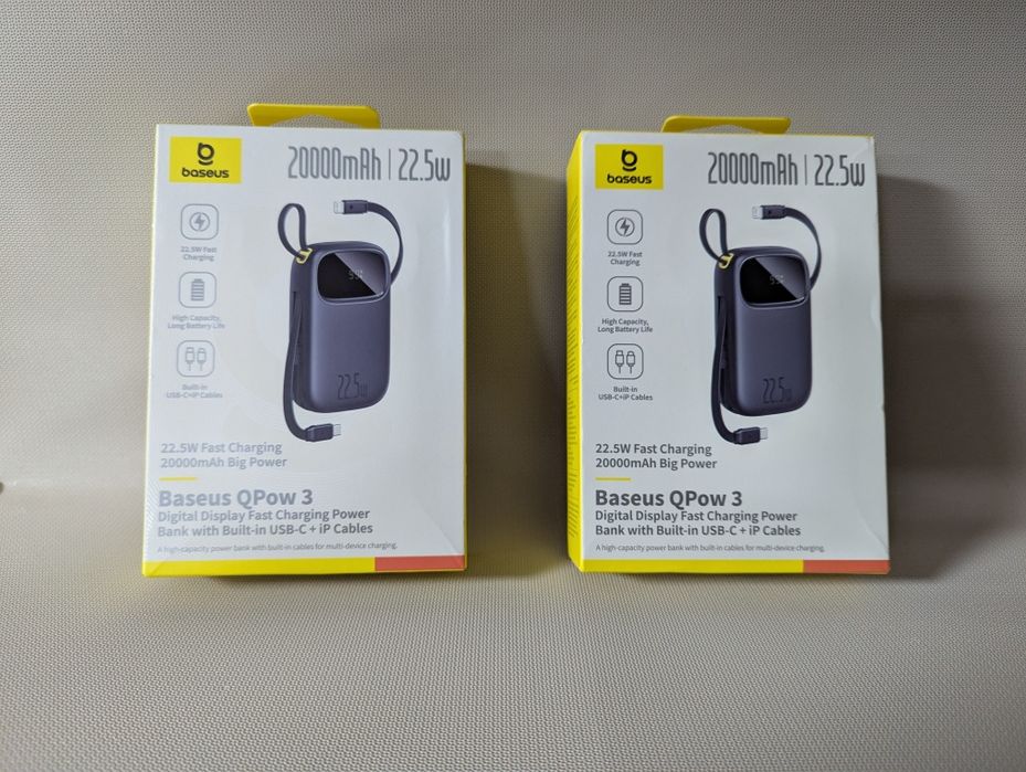 Baseus 20000 mAh 22.5W Павербанк для iphone + type-C mini power bank