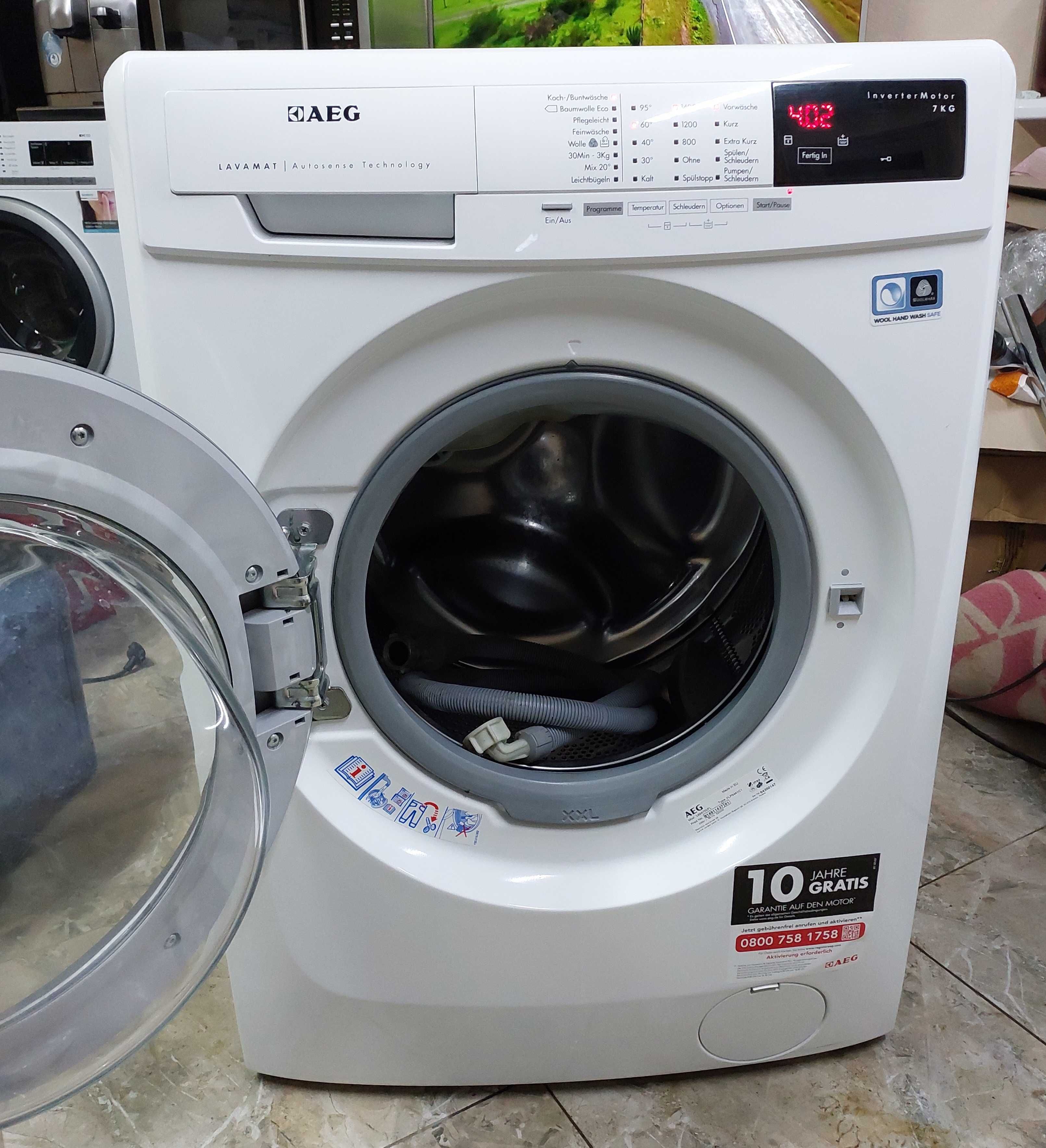 Вузька пральна машина 50 см Аег AEG L69470VFL 7кг А+++ інвертор б/в