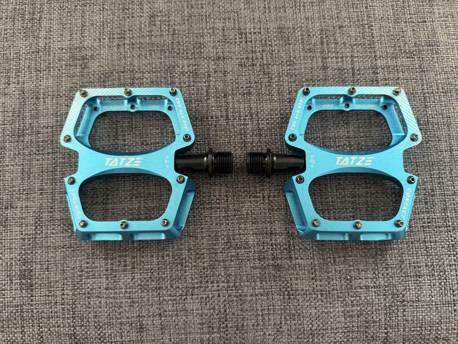 TATZE CONTACT blue small pedały platformowe CNC Shimano crankbrothers