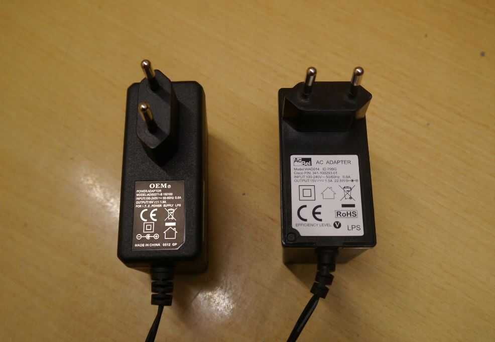Zasilacz impulsowy 15V 1.5A wtyk: 4,8x1,7 mm 23W