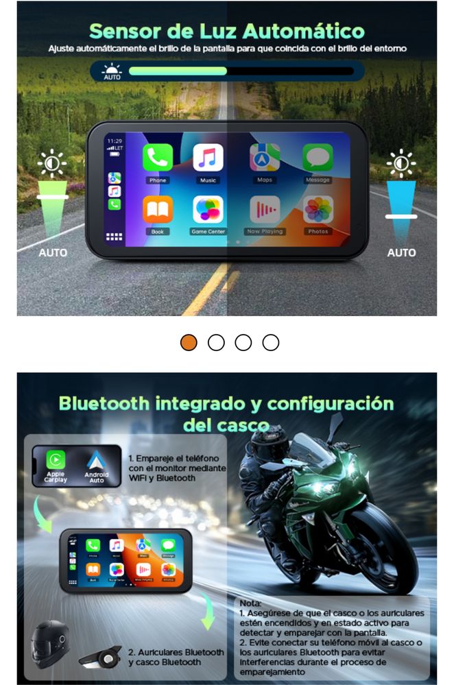 Carplay & Android auto para moto