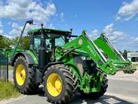 John Deere 7290R Power Shift 9l 290km Ladowacz Pneumatyka Nowe Opony