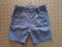 Calções chino em algodão, H&M, azuis, 18 meses