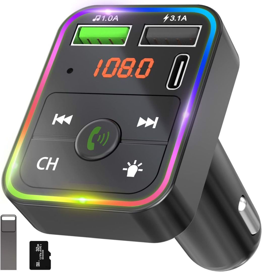 Adapter Transmiter FM Nadajnik FM Bluetooth